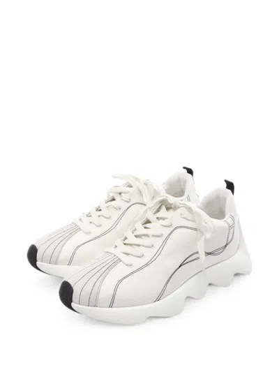 Pre-owned Hermes 2020s Anvol Sneakers In White