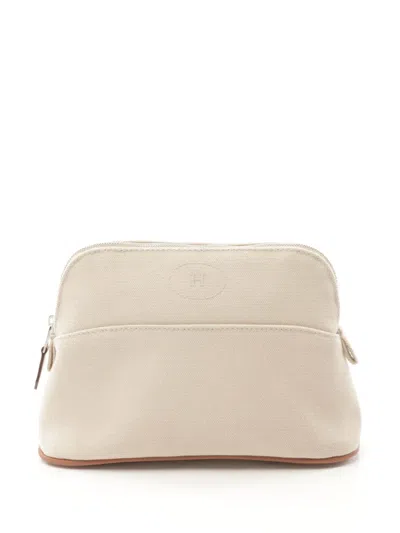 Pre-owned Hermes 2020s Bolide Pouch In Neutrals