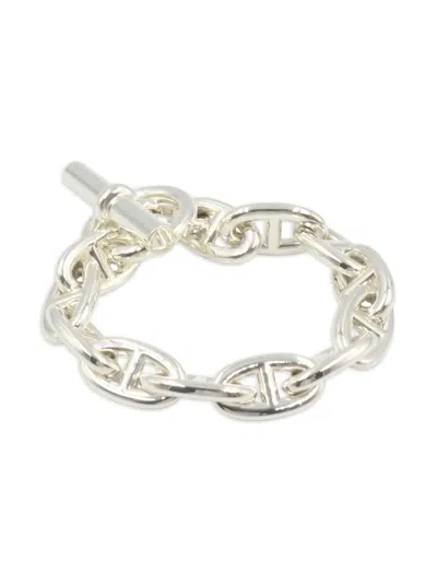 Pre-owned Hermes 2020s Chaîne D'ancre Gm Bracelet In Silver