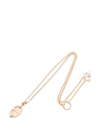 Pre-owned Hermes 2020s Chaine-d'ancre Necklace In Pink