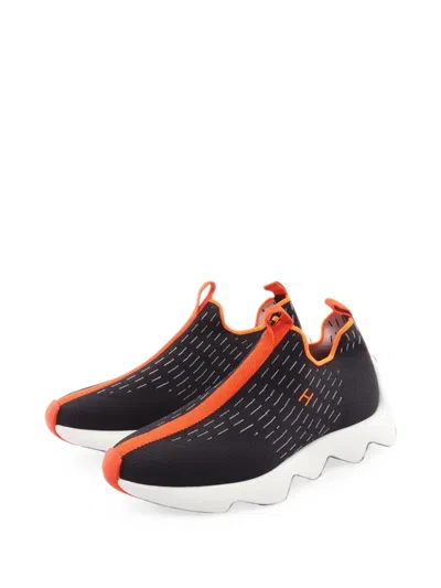Pre-owned Hermes 2020s Eclair Slip-on Trainers In Black