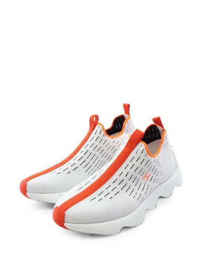 Pre-owned Hermes 2020s Eclair Slip-on Trainers In White