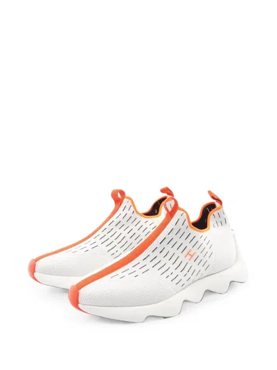 Pre-owned Hermes 2020s Eclair Sneakers In 白色