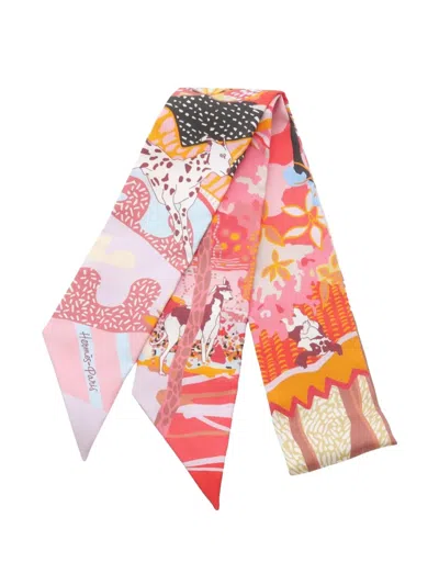 Pre-owned Hermes 2020s En Liberte! Scarf In Pink