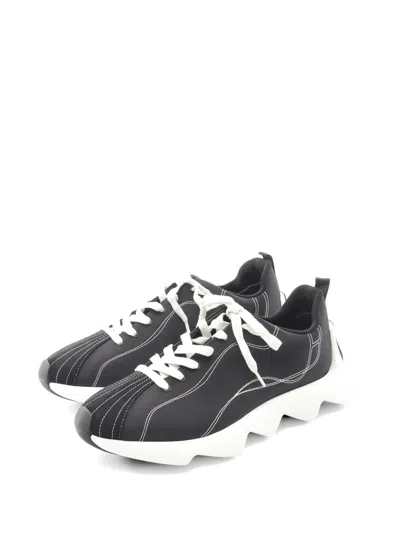 Pre-owned Hermes 2020s Envol Sneakers In Black