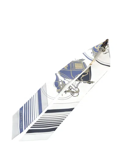 Pre-owned Hermes 2020s Ex-libris Twilly Scarf