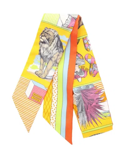 Pre-owned Hermes 2020s Grand Theatre Nouveau Silk Scarf