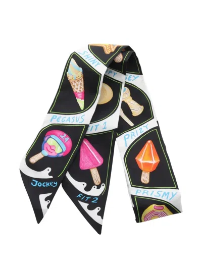 Pre-owned Hermes 2020s Graphic-print Silk Scarf