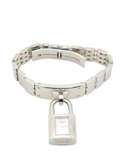 Pre-owned Hermes 2020s Kelly 17mm Watch In White