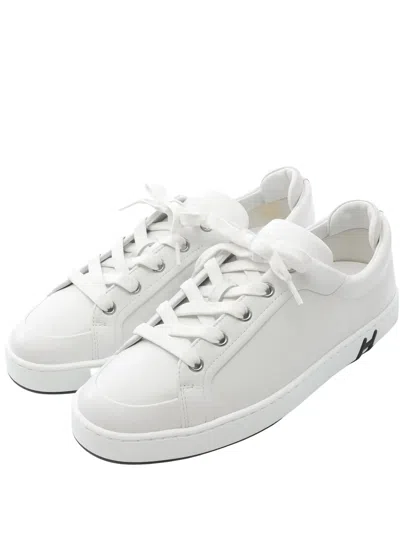 Pre-owned Hermes 2020s Kid Sneakers In White