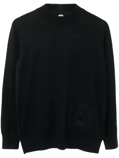 Pre-owned Hermes 2020s Knitted Sweater In Black