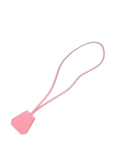 Pre-owned Hermes 2020s Leather Hat Clip In Pink