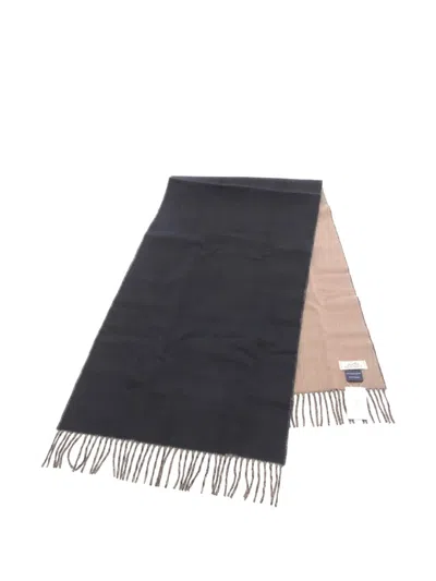 Pre-owned Hermes 2020s Lectoverso Cashmere Scarf In Neutral