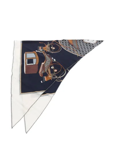 Pre-owned Hermes 2020s Les Voitures Scarf