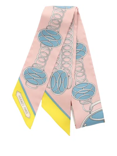 Pre-owned Hermes 2020s Lift Profile Ribbon Scarf