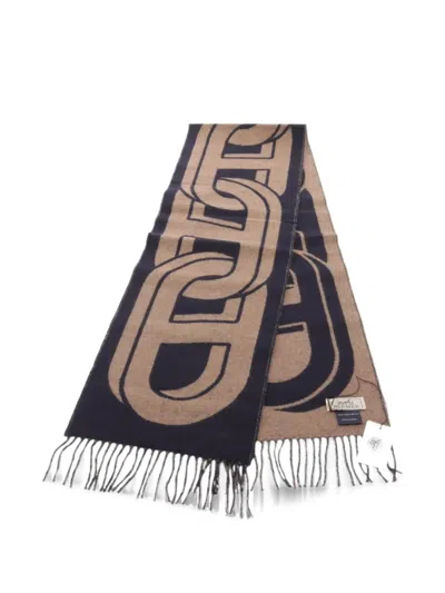 Pre-owned Hermes 2020s Maillon Tgm Scarf In Brown