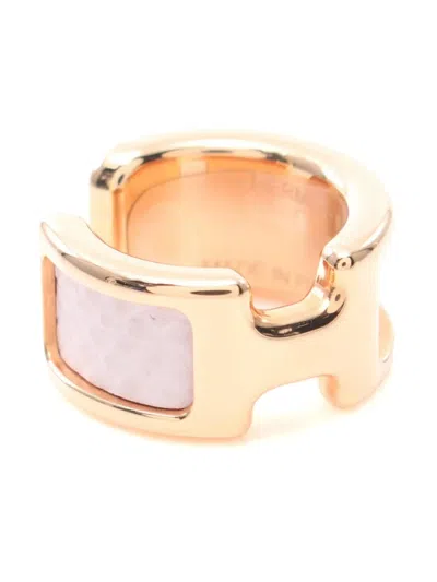 Pre-owned Hermes 2020s Olymp Pm Ear Cuff In Gold