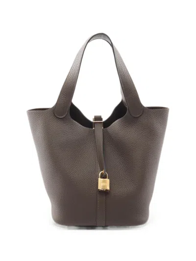 Pre-owned Hermes 2020s Picotin Lock Mm Tote Bag In Green