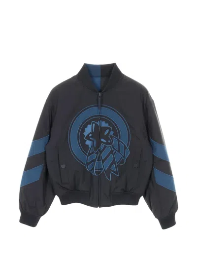 Pre-owned Hermes 2020s Reversible Bomber Jacket In Black