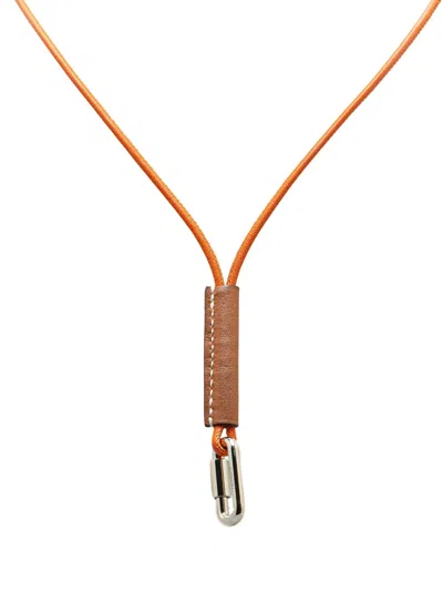 Pre-owned Hermes 2021-2025 Swift Curiosite Mousqueton Necklace Costume Necklace