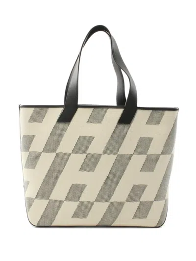 Pre-owned Hermes 2021 Ambie Gm Handbag In White