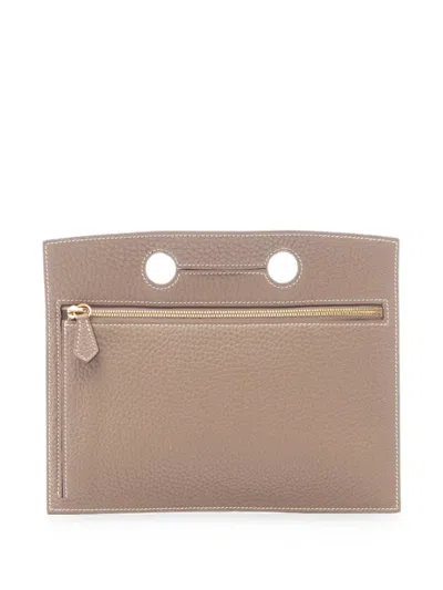 Pre-owned Hermes 2021 Backpocket Pouch In Grey