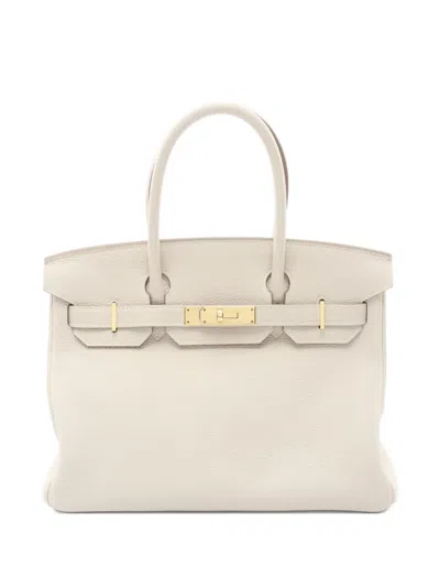 Pre-owned Hermes 2021 Birkin 30 Handbag In Neutral