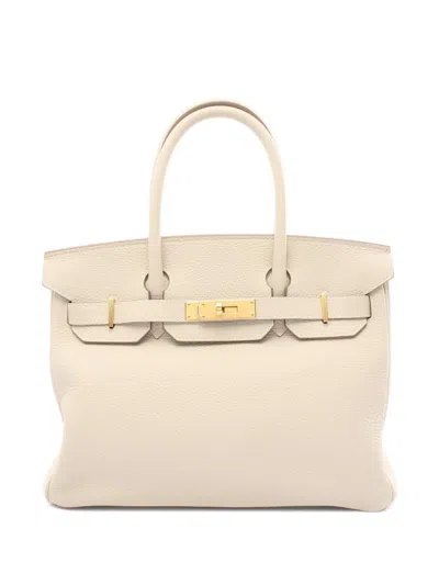 Pre-owned Hermes 2021 Birkin 30 Handbag In Neutrals
