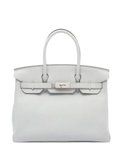 Pre-owned Hermes 2021 Birkin 30 Leather Handbag In Blue