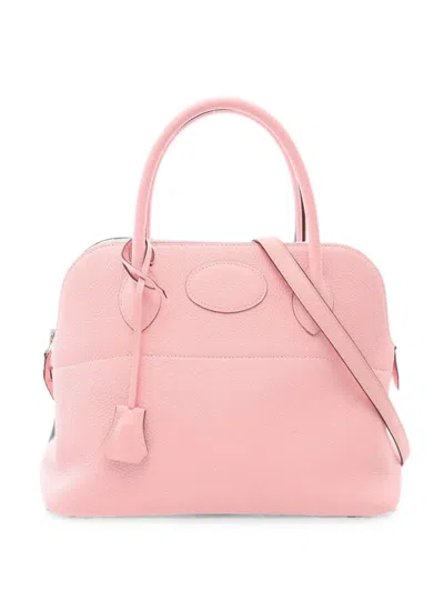 Pre-owned Hermes 2021 Bolide 31 Tote Bag In Pink