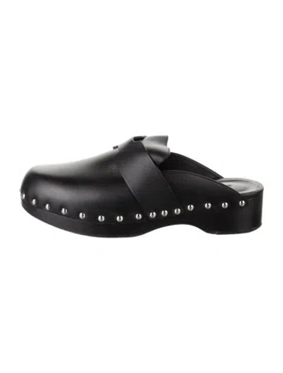Pre-owned Hermes 2021 Calya Mules In Black