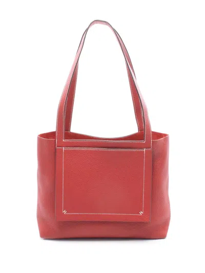 Pre-owned Hermes 2021 Clemence Cabasellier 31 Tote Bag In Red