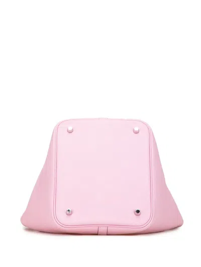 Pre-owned Hermes 2021 Clemence Picotin Lock 22 Handbag In Pink