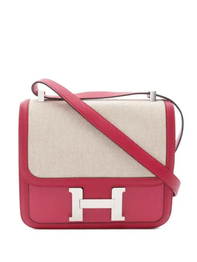 Pre-owned Hermes 2021 Constance Shoulder Bag In Pink