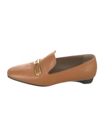 Pre-owned Hermes 2021 Dahlia Loafers In Brown