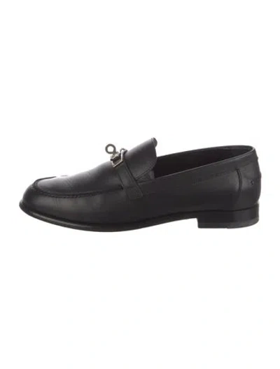 Pre-owned Hermes 2021 Destin Loafers In Black