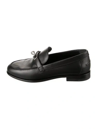 Pre-owned Hermes 2021 Destin Loafers In Black