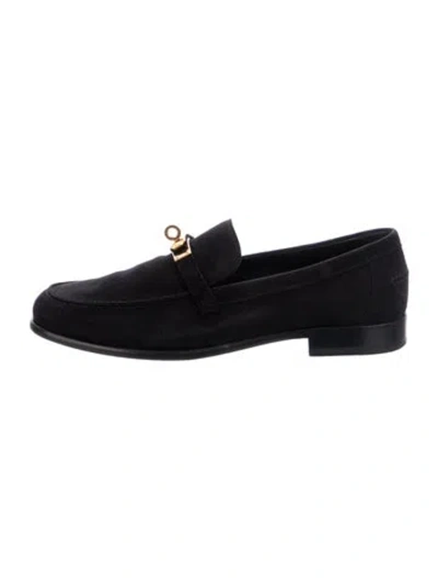 Pre-owned Hermes 2021 Destin Loafers In Black