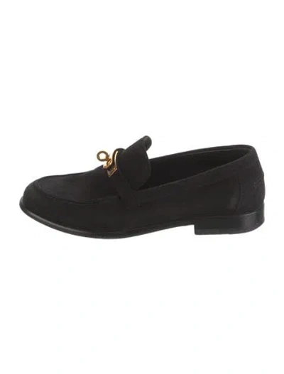 Pre-owned Hermes 2021 Destin Loafers In Black
