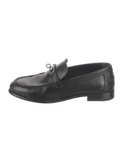 Pre-owned Hermes 2021 Destin Loafers In Black
