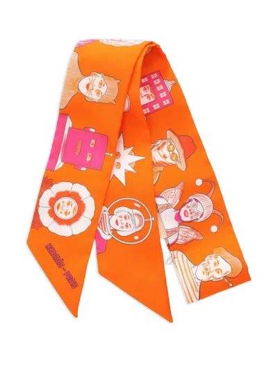 Pre-owned Hermes 2021 Dress Code Ribbon Scarf