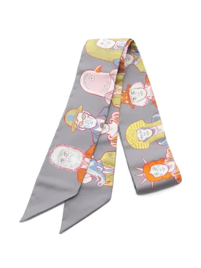 Pre-owned Hermes 2021 Dress Code Ribbon Silk Scarf