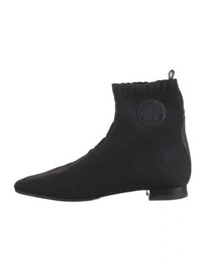 Pre-owned Hermes 2021 Duo Sock Boots In Black