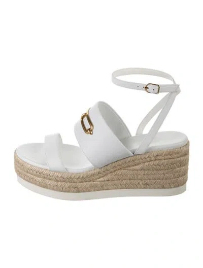 Pre-owned Hermes 2021 Elise Espadrilles In White