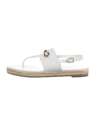 Pre-owned Hermes 2021 Eloise Espadrilles In White