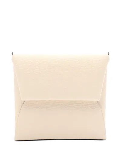 Pre-owned Hermes 2021 Epsom Bastia Purse Coin Pouch In White