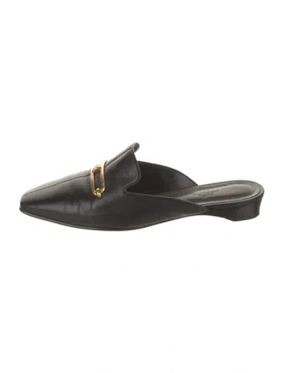 Pre-owned Hermes 2021 Esmee Mules In Black