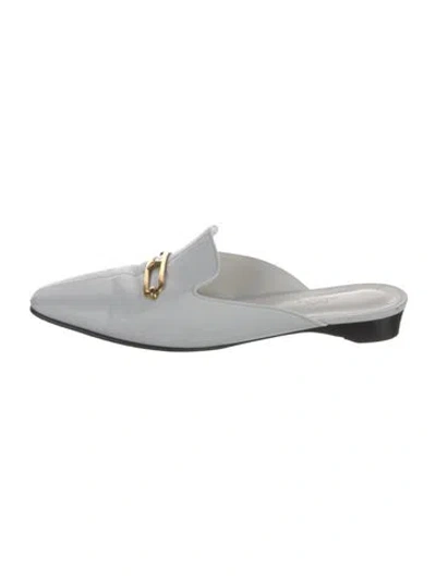 Pre-owned Hermes 2021 Esmee Mules In White