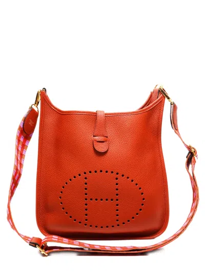 Pre-owned Hermes 2021 Evelyne 3 29 Shoulder Bag In Red