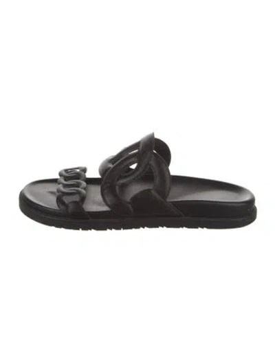 Pre-owned Hermes 2021 Extra Slides In Black